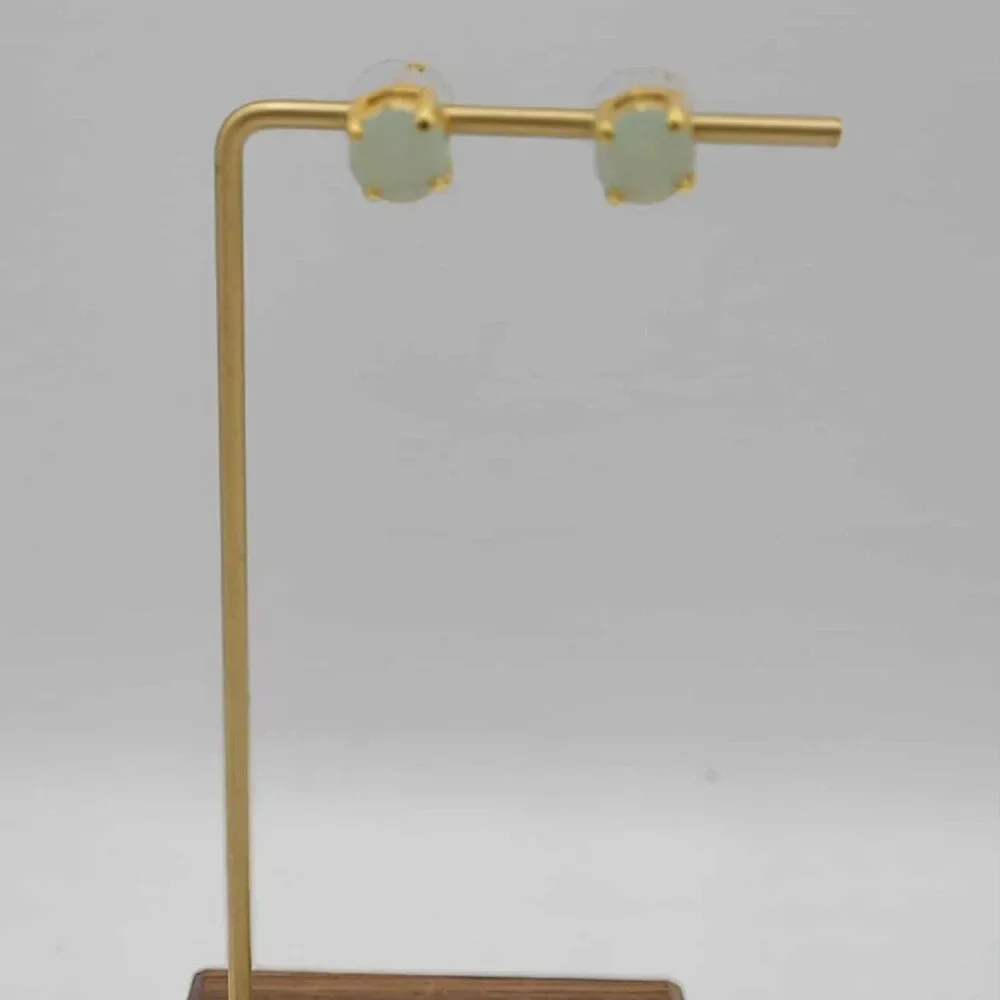 J Crew Green Stone Gold Tone Studs NWOT!  NEW!